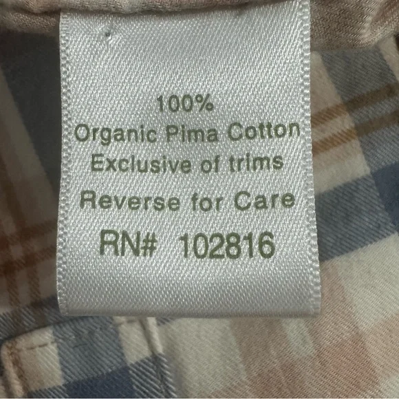 Garnet Hill Plaid Shacket, Size 8 - Picture 6 of 7